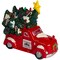 Northlight LED Lighted Vintage Truck with Tree Christmas Decoration - 8" - Red